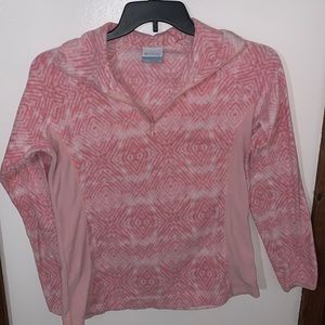 Columbia pull over Pink aztec design med
